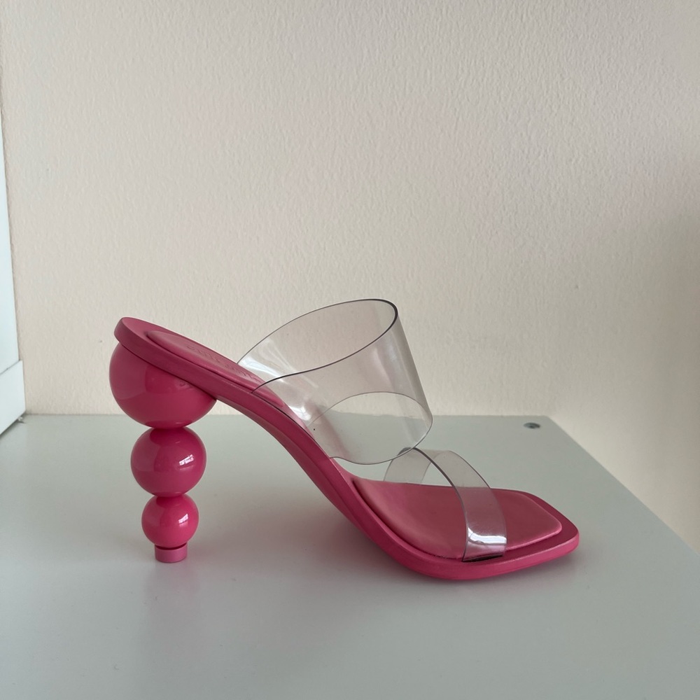 COPY - Cult Gaia leather slides